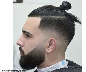 man bun hairstyle