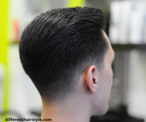 slicked-back hairstyle for men